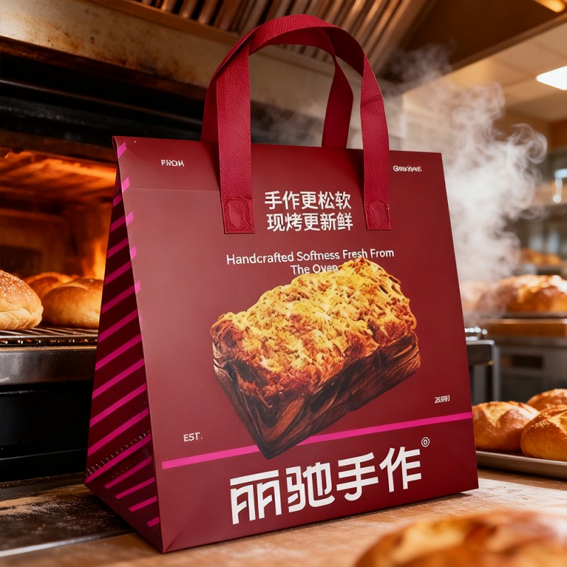 BOPP Laminerad PP Non-Woven Isolerad Takeaway Tygväska