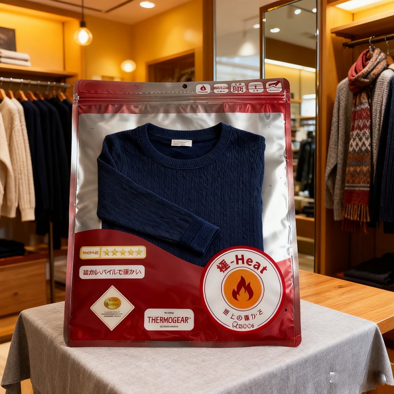 Stickad förpackningspåse